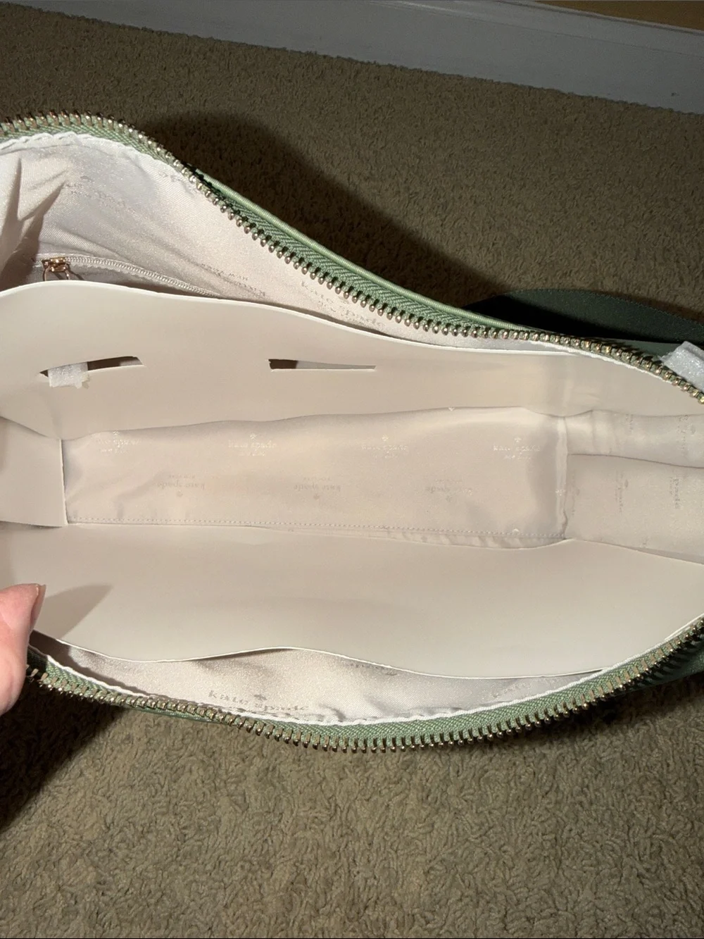 kate spade Sage Green Nylon Shoulder Tote